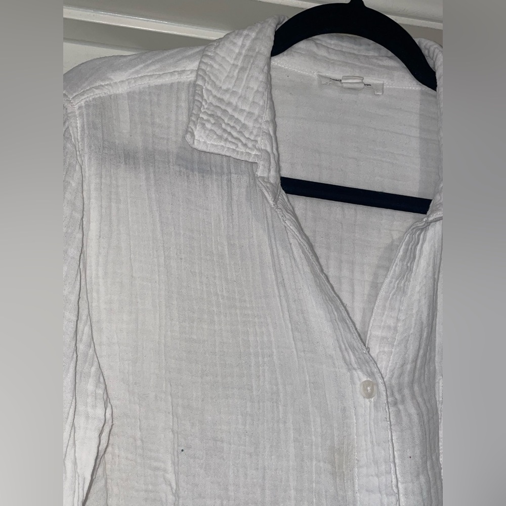 White button down